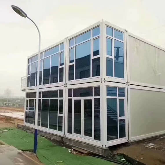 打包式集装箱活动房正面图